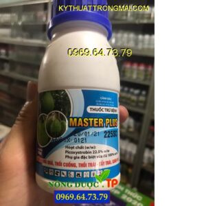 Master Plus 225SC - Thuốc đặc trị bệnh thán thư, sương mai, đốm lá, bệnh đạo ôn, khô vằn, lem lép hạt trên các loại cây trồng